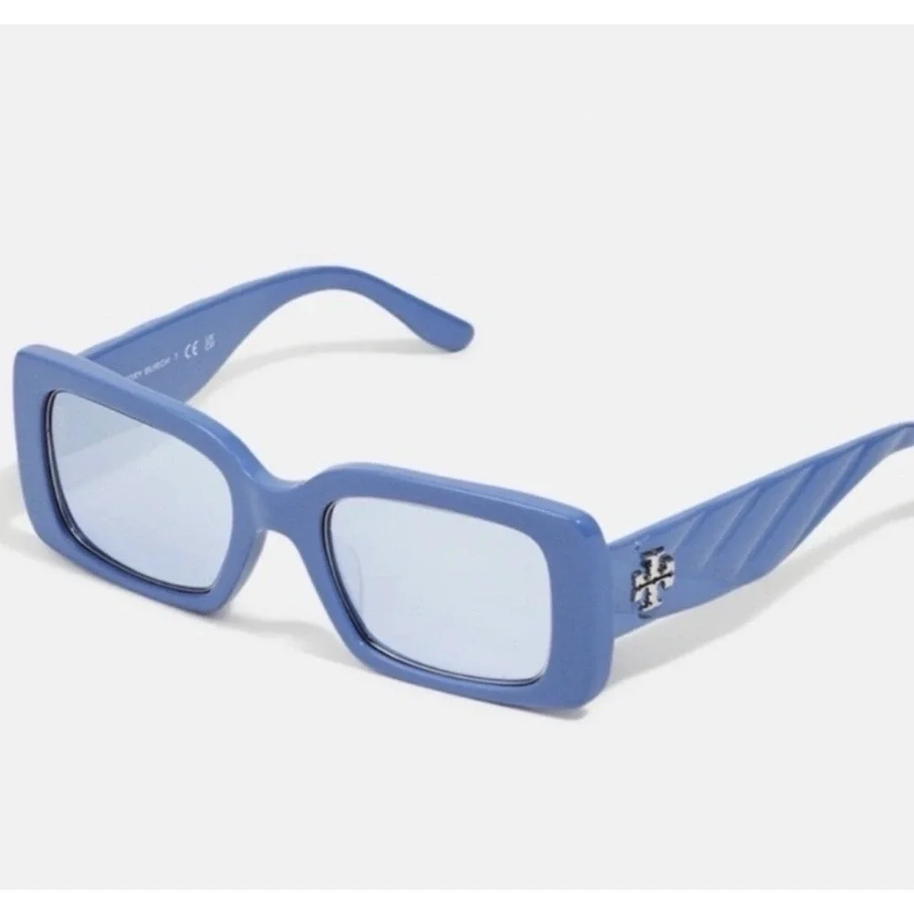 Tory Burch Sunglasses TY7188U Blue With Bag And Case New!
